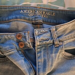 American Eagle Outfitters Sky Blue Super Stretch Jeggings,CAPRIS